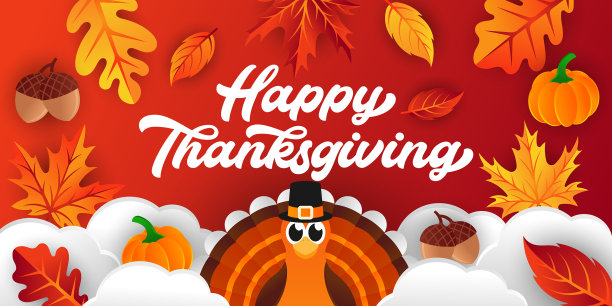 感恩节快乐的背景与装饰图片下载