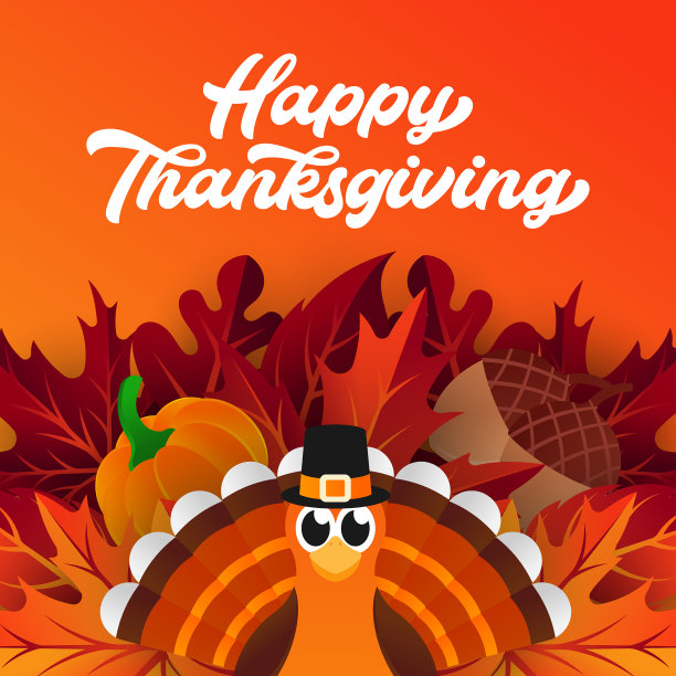 感恩节快乐的背景与装饰图片下载