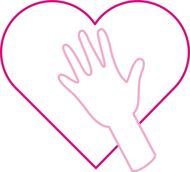 乳腺癌意识月手放在心上图片下载