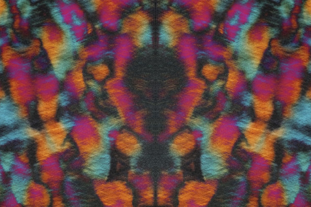 霓虹迷幻色彩中的抽象纹理图片下载