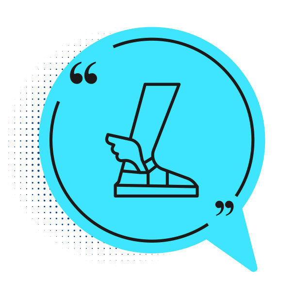 黑线爱马仕凉鞋图标孤立在白色图片下载