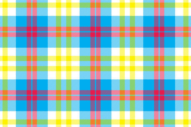 格子图案无缝格子织物纹理图片下载