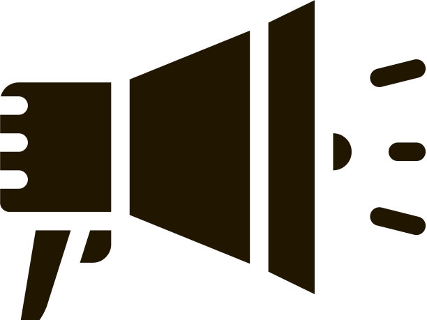 扩音器、扩音器、敏捷元素、字形图标图片下载