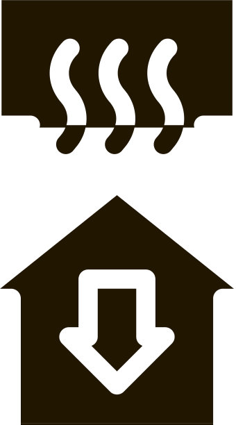 温度损失房窗口箭头向下图片下载