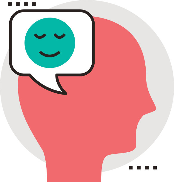 头部人类的侧面与快乐的脸在讲话图片下载