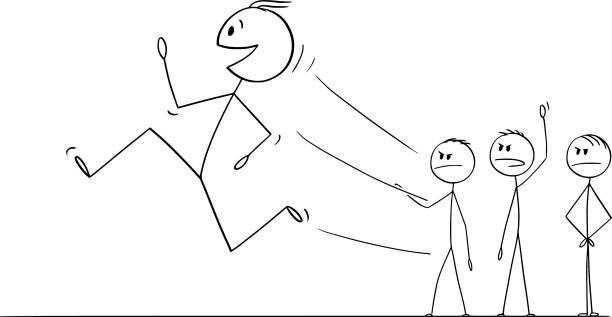 卡通微笑的男人、工人或商人图片下载