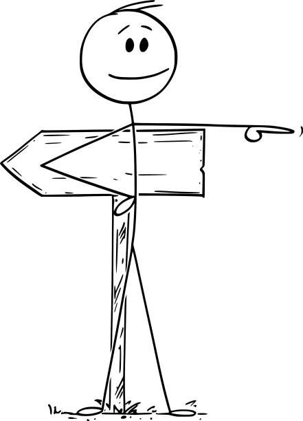 卡通人物或商人指着图片下载