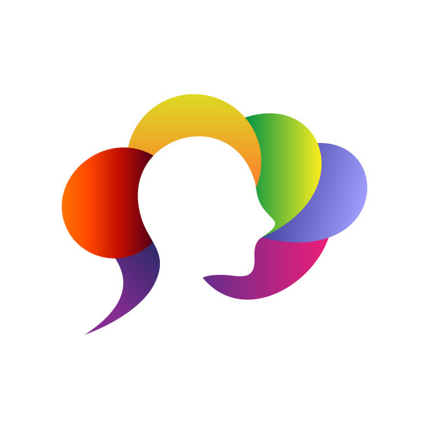 人与大脑标志图片下载