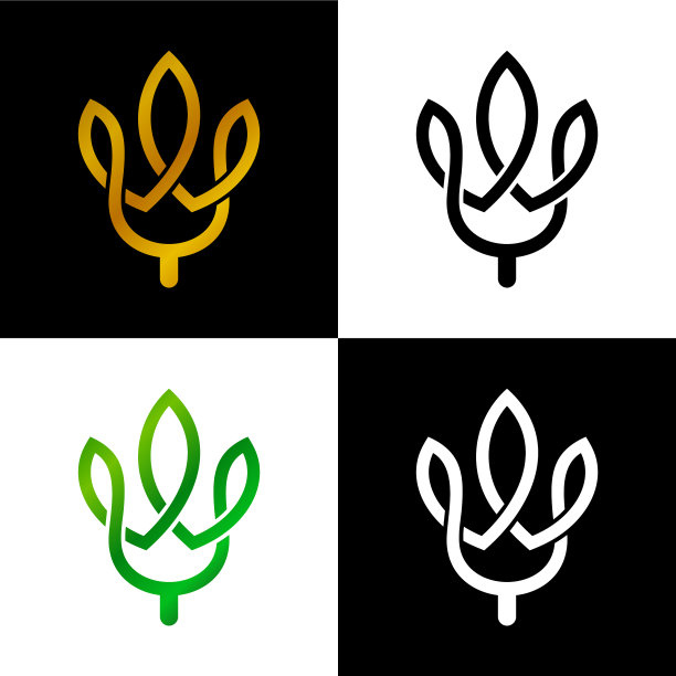 叶的标志图片下载