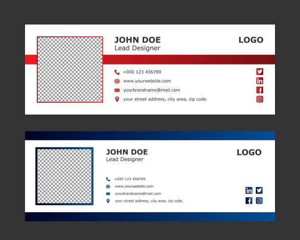 专业邮件签名模板图片下载