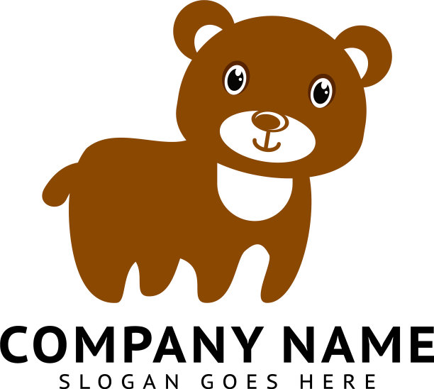 熊标志设计模板图片下载