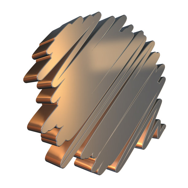 金属的形状。图片下载