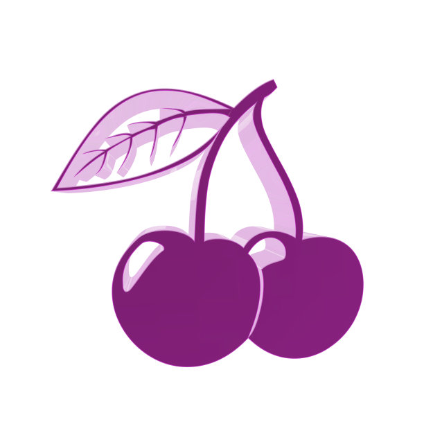 两个樱桃图标。图片下载