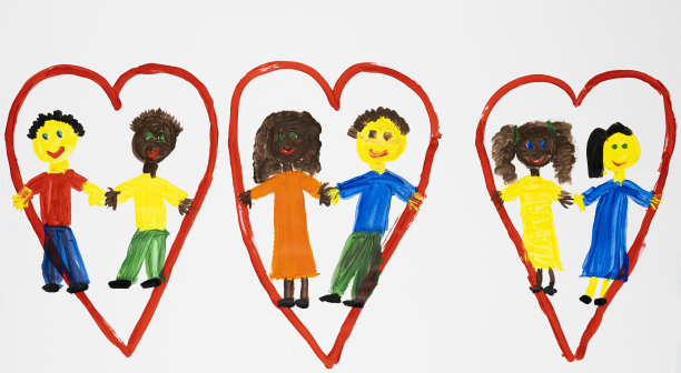 儿童绘画的特写图片下载