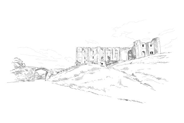 英国沃里克郡凯尼尔沃思城堡图片下载