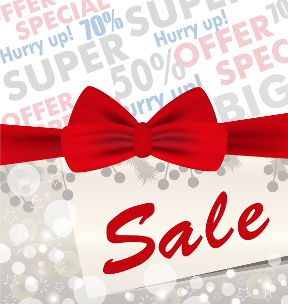 圣诞和新年银色背景与红色图片下载