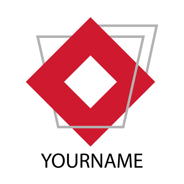 标志方形和抽象元素几何框架图片下载