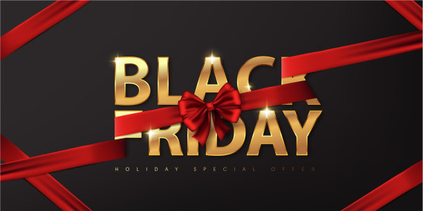 黑色星期五书法上的金色暗色图片下载