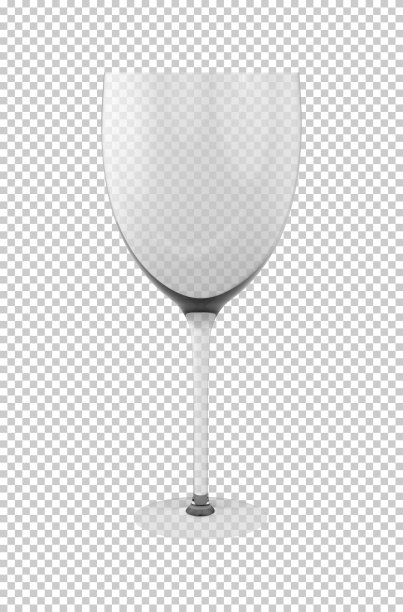 用来装葡萄酒、白兰地或香槟的透明玻璃杯图片下载