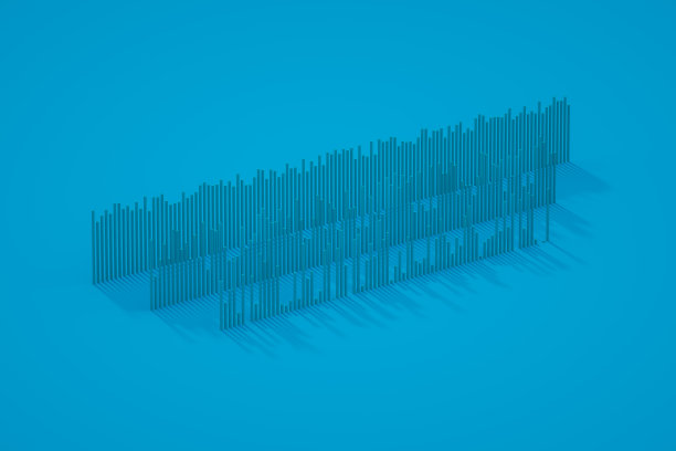 摘要条形图背景，金融概念图片下载