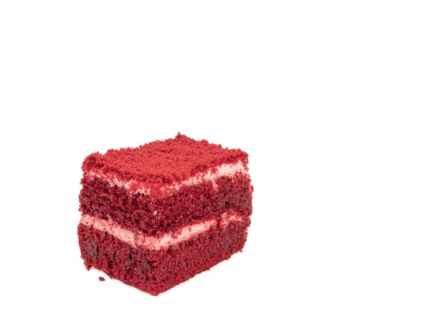 红丝绒蛋糕，自制隔层海绵奶油蛋糕烘焙图片下载