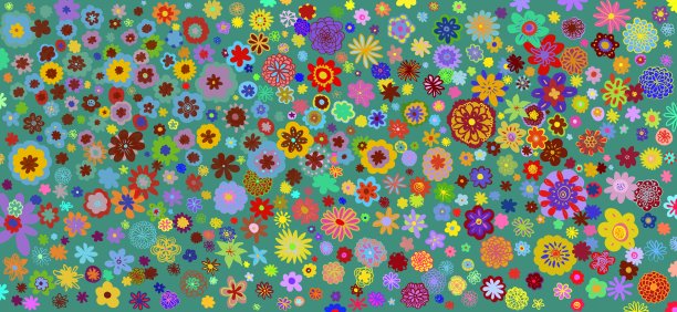 花丛春花背景图片下载