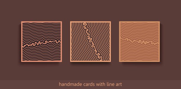 现代手工制作的装饰卡片。简约的北欧风格。艺术薄线性印刷设计。向量的海报图片下载