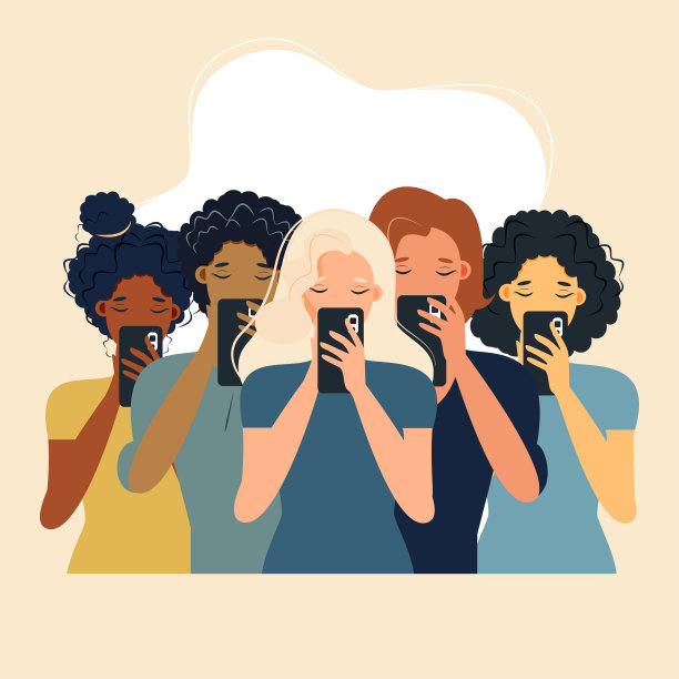 智能手机网络成瘾图片下载