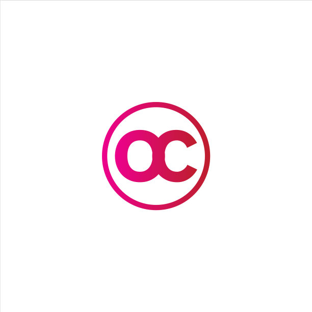 O联合字母标志元素设计图片下载