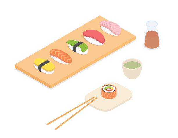 等距寿司集图片下载