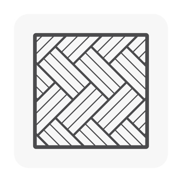 三人字形无缝花纹木地板矢量图标。在俯视图中由天然木材、木板或木材制成的面板。桌、桌、地、墙设计。用于家居建筑的内部和外部。图片下载