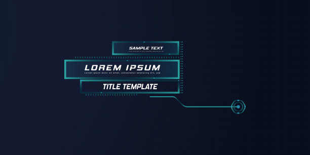 未来风格的领袖callout HUD图片下载