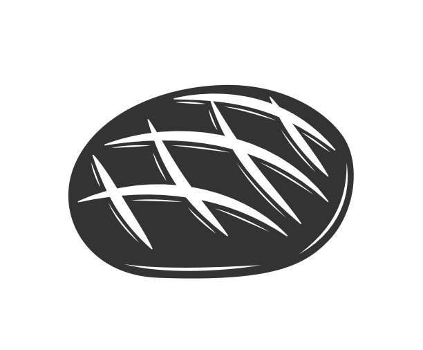 面包孤立在白色背景图片下载