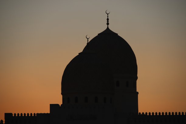 阿曼的清真寺轮廓图片下载