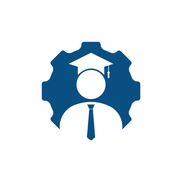 学生齿轮标志模板图片下载