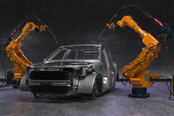 3d工业机器人科幻概念技术图片下载