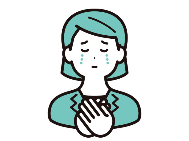 一个愁眉苦脸的女商人。图片下载