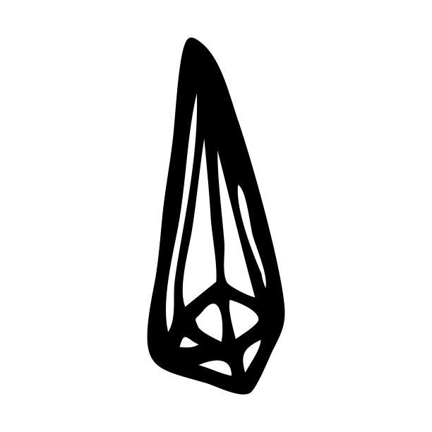 晶体。抽石、水钻、紫水晶。手绘。涂鸦,素描,图标。单一的元素。图片下载