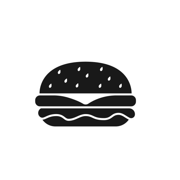 汉堡图标，芝麻酱汉堡图标图片下载