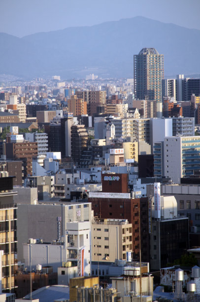 城市建筑物仰天俯视图片下载