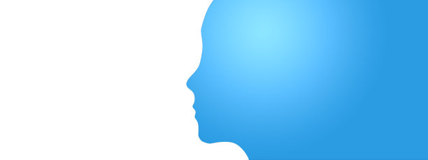 抽象的女性轮廓和白色背景图片下载