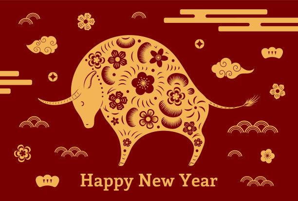 2021年中国新年牛图片下载