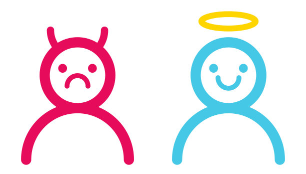 天使和魔鬼图片下载