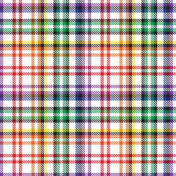 彩虹峡谷格子纹理无缝图案图片下载