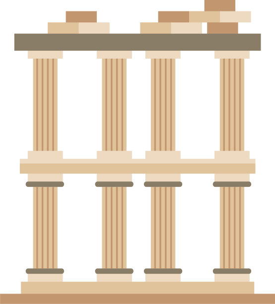 土耳其pergamum建筑详细风格图标图片下载