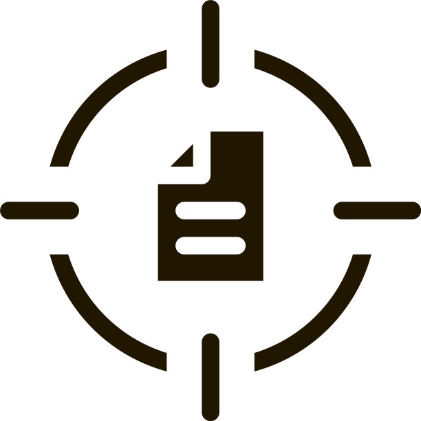 新目标新合同图标字形图片下载