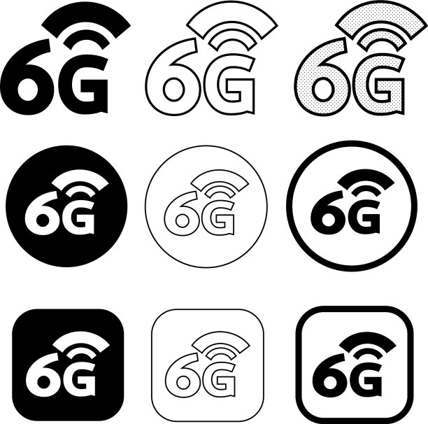 简约无线网络WiFi图标标志设计图片下载