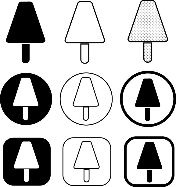 设置简单的冰淇淋图标图片下载