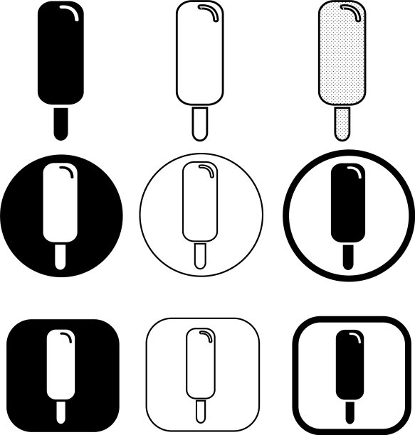 设置简单的冰淇淋图标图片下载