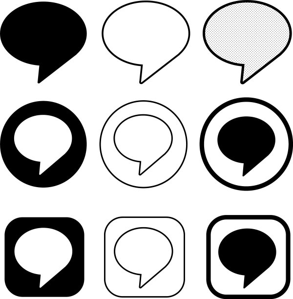 语音气泡图标符号符号符号图片下载